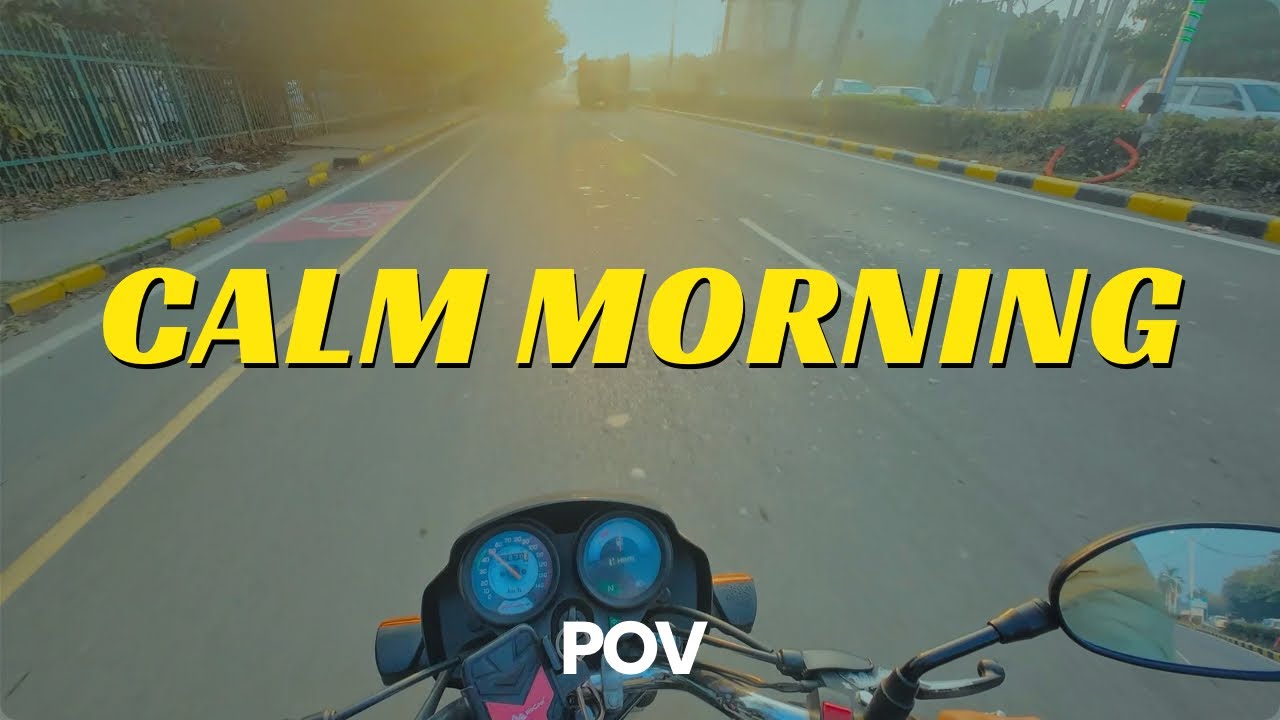 Calm Early Morning Ride 🌄 | Pure Engine ASMR