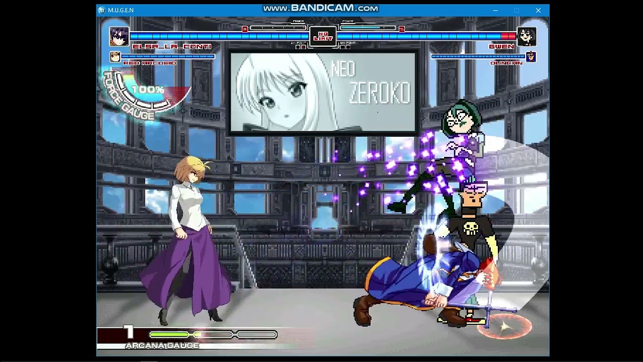 MUGEN REQUEST:Elsa La Conti & Red Arcueid vs Gwen & Duncan|MUGEN ALL STARS 1.1B🔥