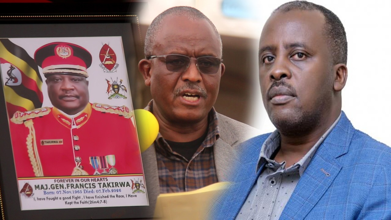 Lt. Gen. David Muhoozi's message was delivered by Lt. Gen. Joseph Musanyufu to Maj. Gen.  Takirwa