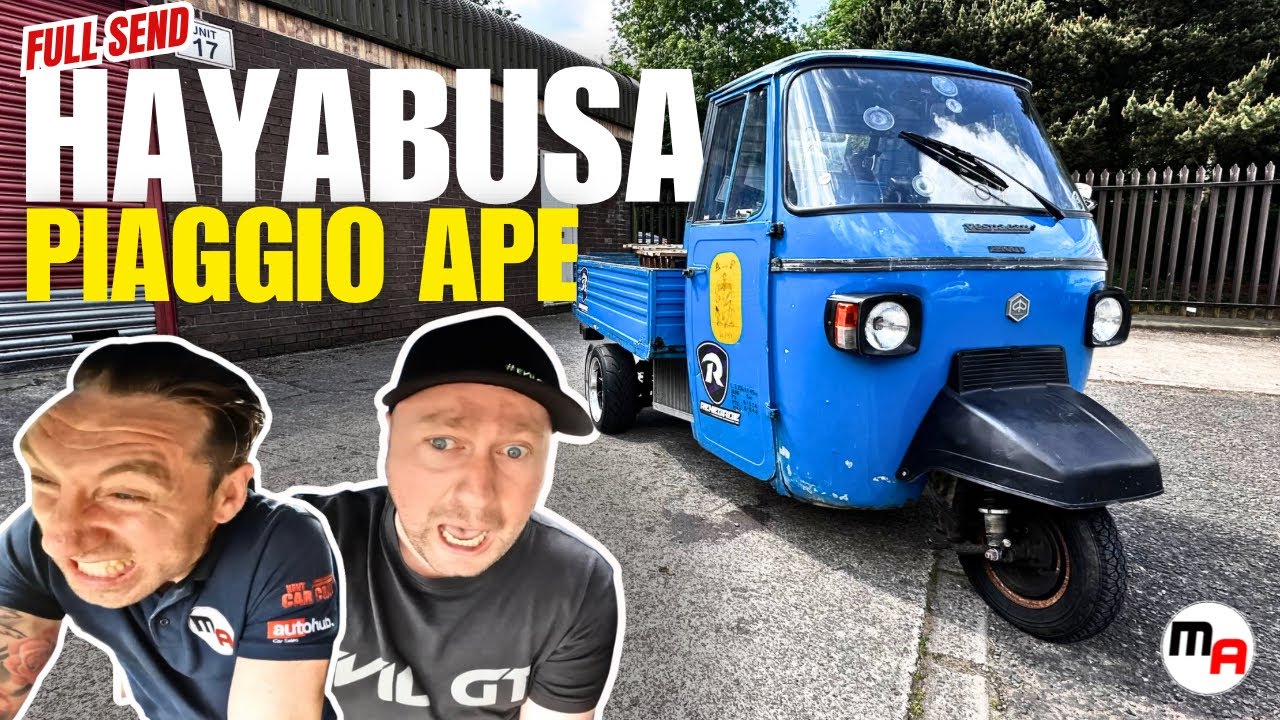 CRAZY HAYABUSA POWERED PIAGGIO APE - IS THIS THE CRAZIEST CAR IN THE WORLD?