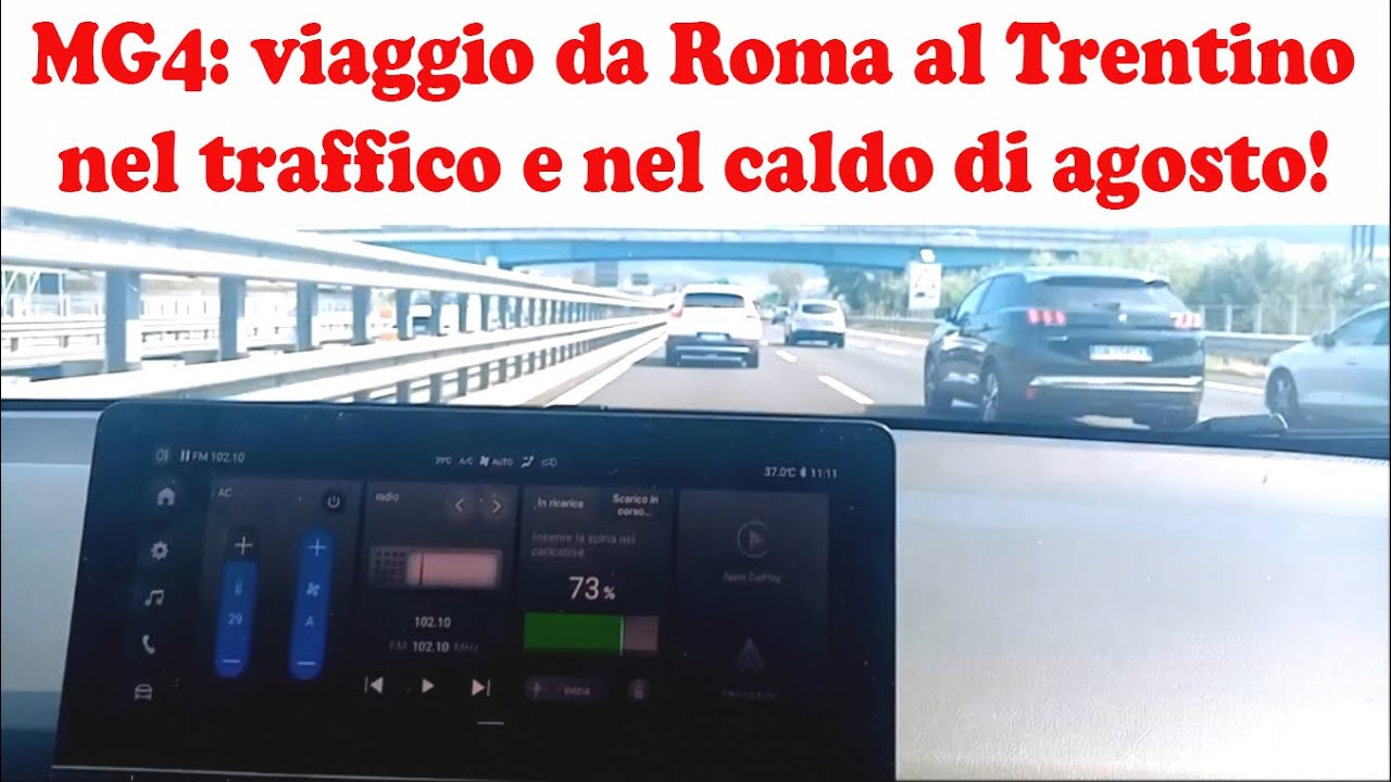 MG4 elettrica: prova viaggio vacanze