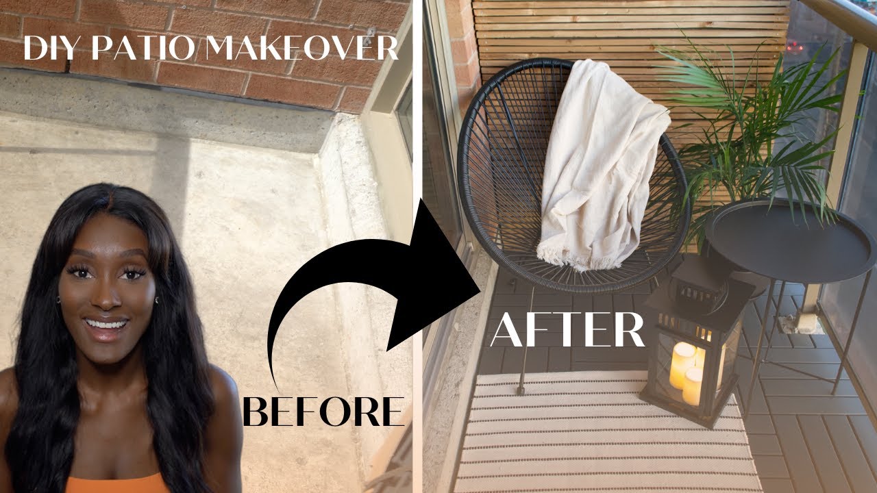 RENTER FRIENDLY AFFORDABLE PATIO MAKEOVER | DIY