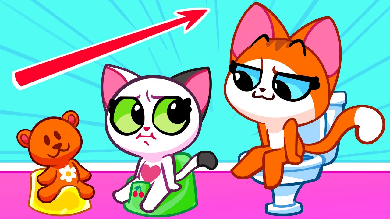 😍 Aprendiendo a ir al baño 😍 Hábitos Saludables 😍 Historias divertidas de niños 😍 por Purr-Purr