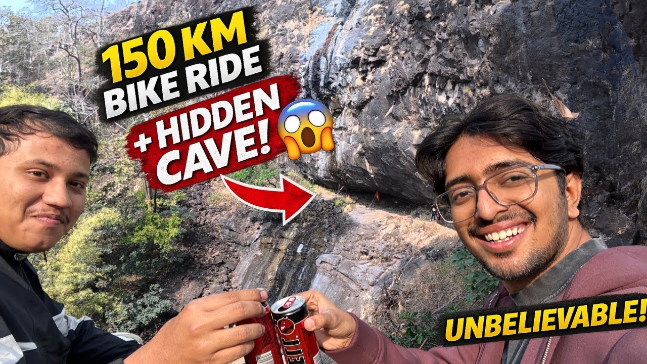 150 KM Bike Ride & We Found a Hidden Cave! 😳 (Not What We Expected)