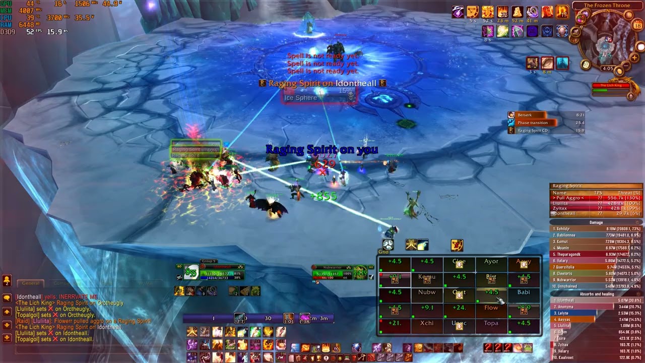 Warmane L I Q U I D vs LK 25hc (Disc Priest Pov)