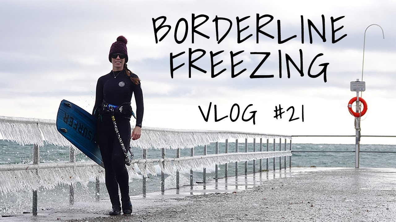 Freezing Cold Kiteboarding + Lost WOO - VLOG #21
