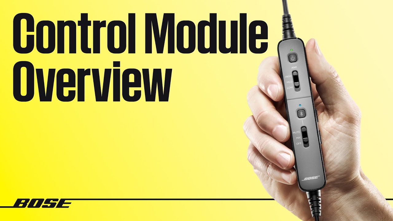 Bose ProFlight Aviation Headset – Control Module Overview