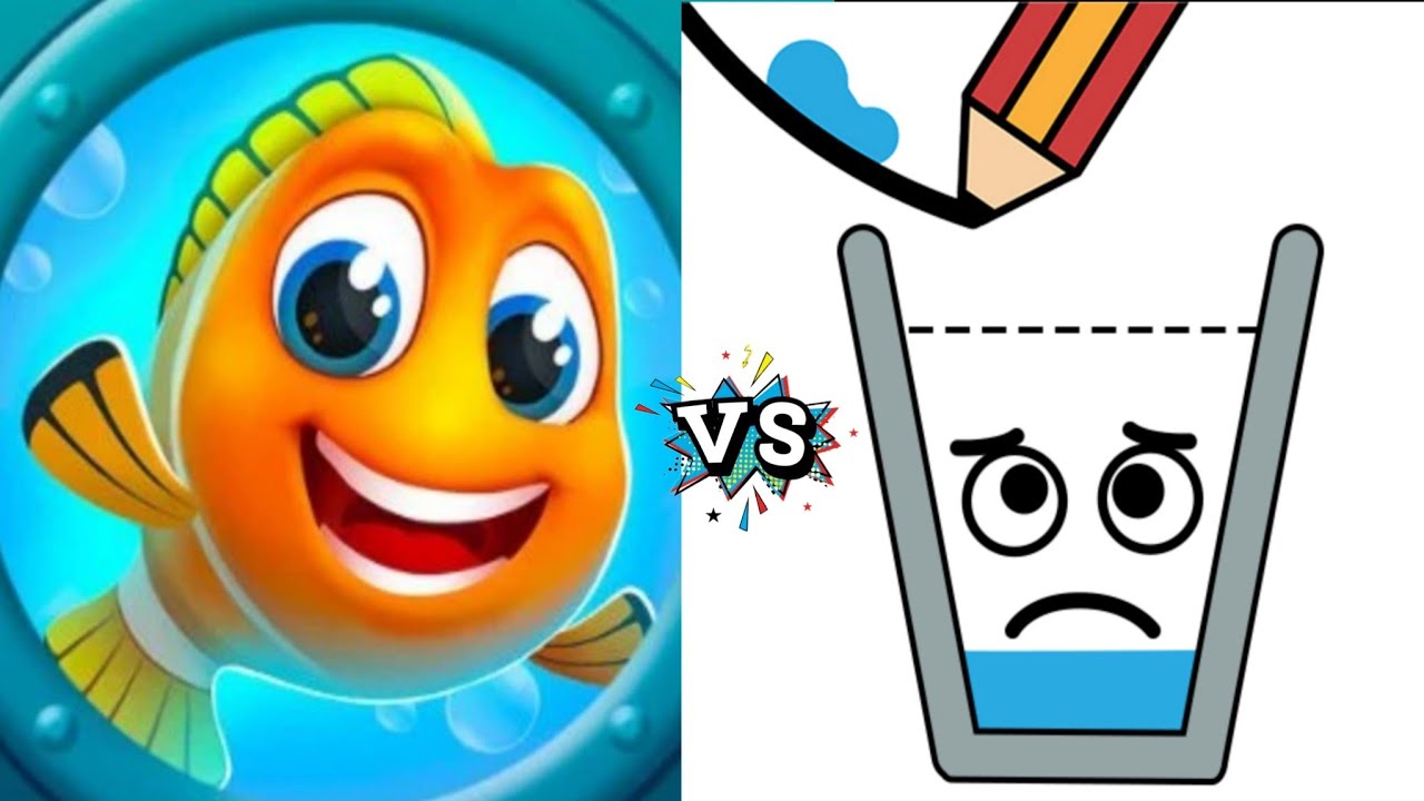Happy Glass Puzzle VS Save The Fish Teaser Logic Puzzle Double Challenge Master!