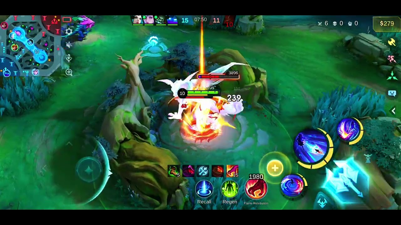 Gameplay fanny darat COMBINASI EFEK SKILL SKIN lighbron + legend