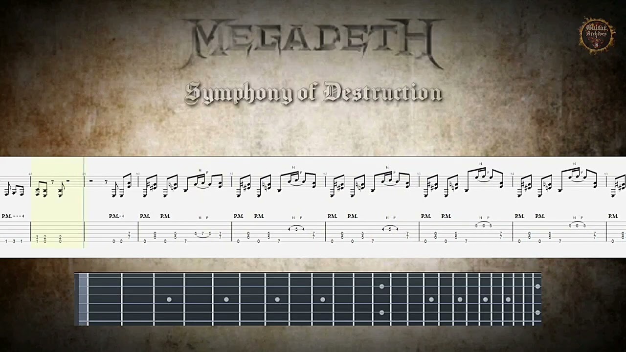 Megadeth | Symphony of Destruction | Guitar TAB
