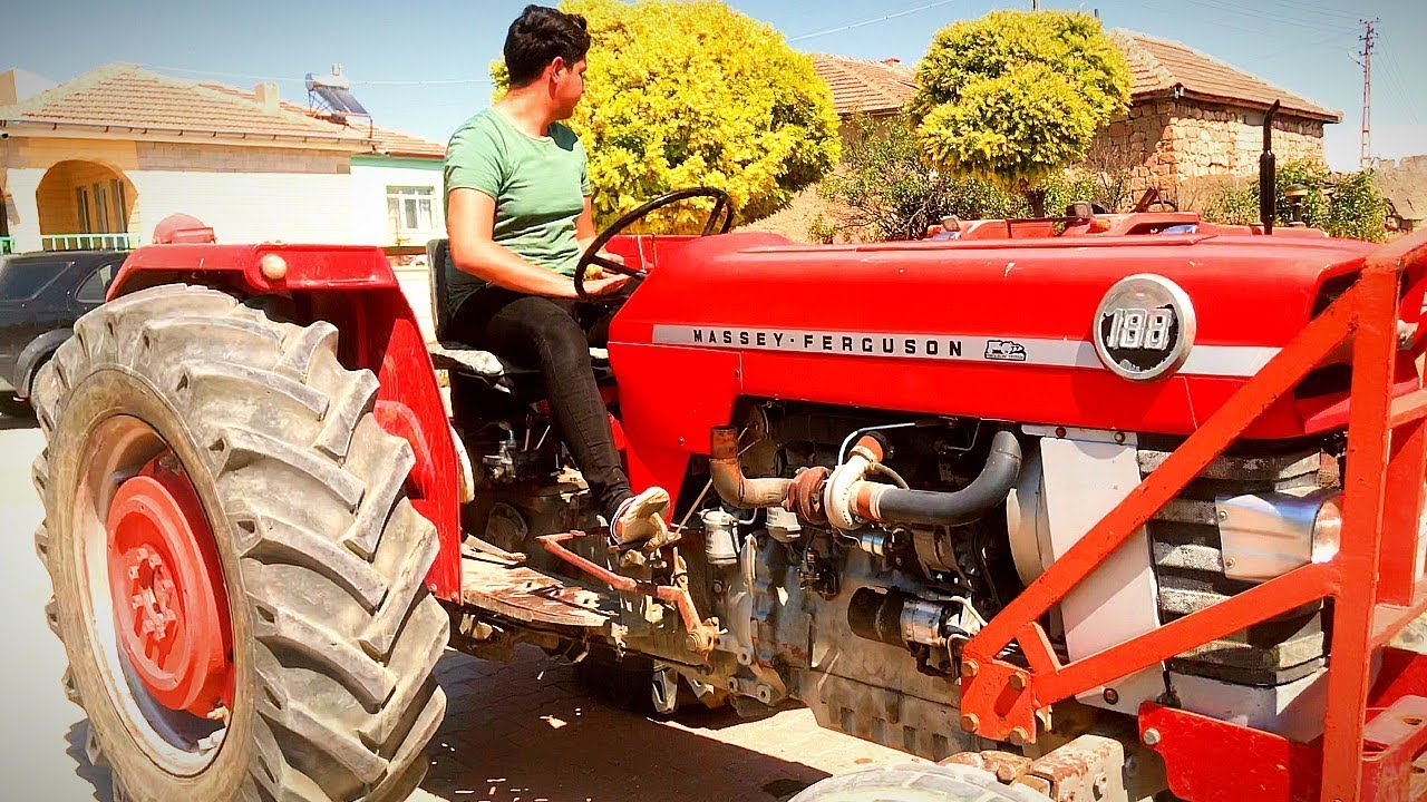 Kaldımı Böyle Massey 188'lik !! Egzoz Takılmayan Traktörün Turbo Sesi Böyle Olur