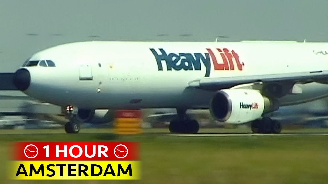 1 Hour of Plane Spotting at AMSTERDAM (2000)