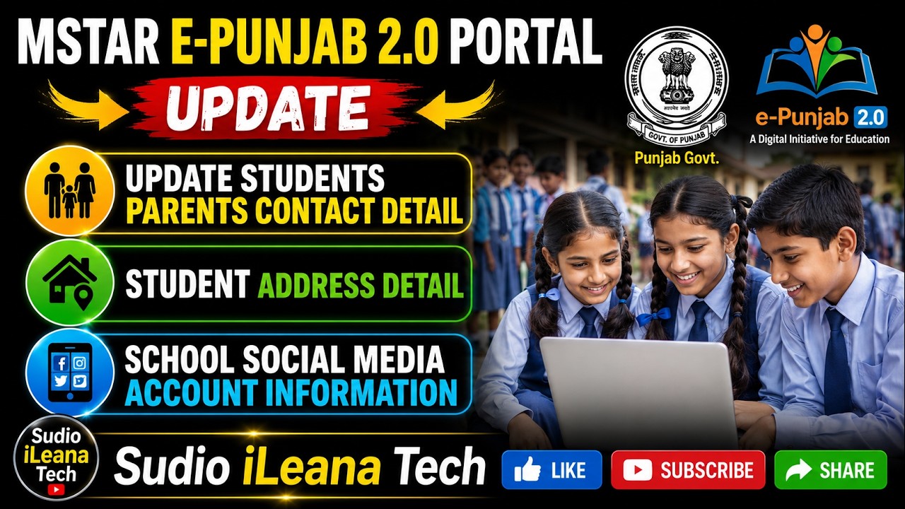 Add Parents Contact & Address Detail and School Social Media Detail