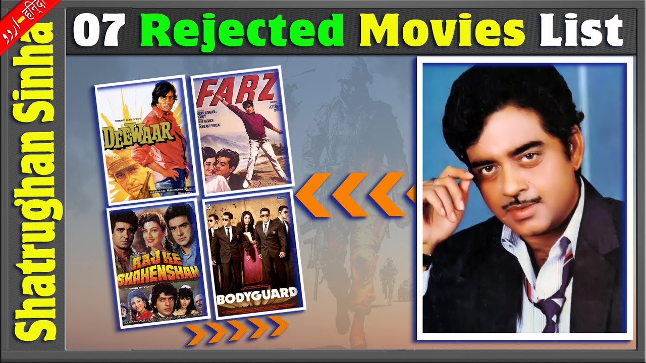 Shatrughan Sinha 07 Rejected Movies List | Shatrughan Sinha's Refused and Slipped Bollywood Films.