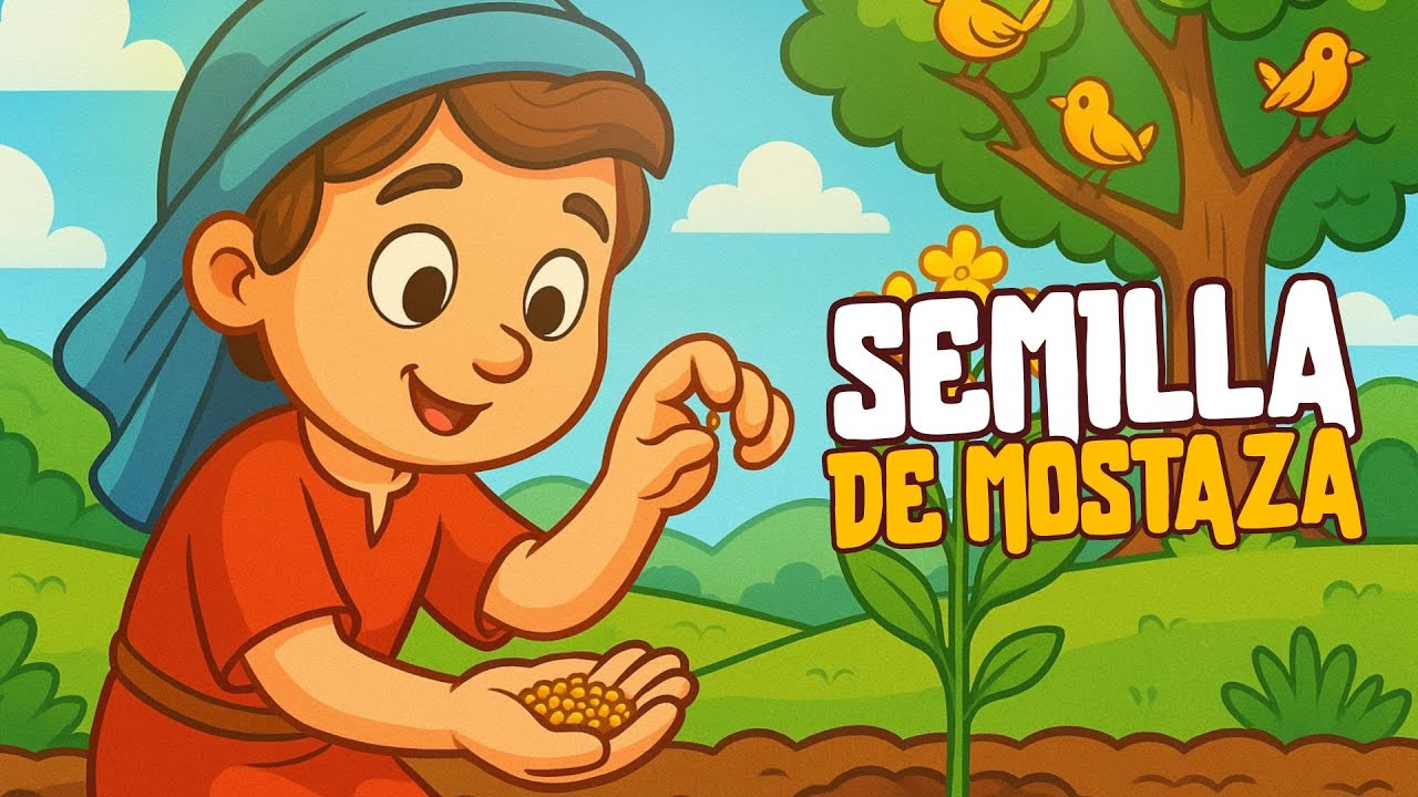 🌱 La PARÁBOLA de la SEMILLA de MOSTAZA | Para NIÑOS | PequeFe