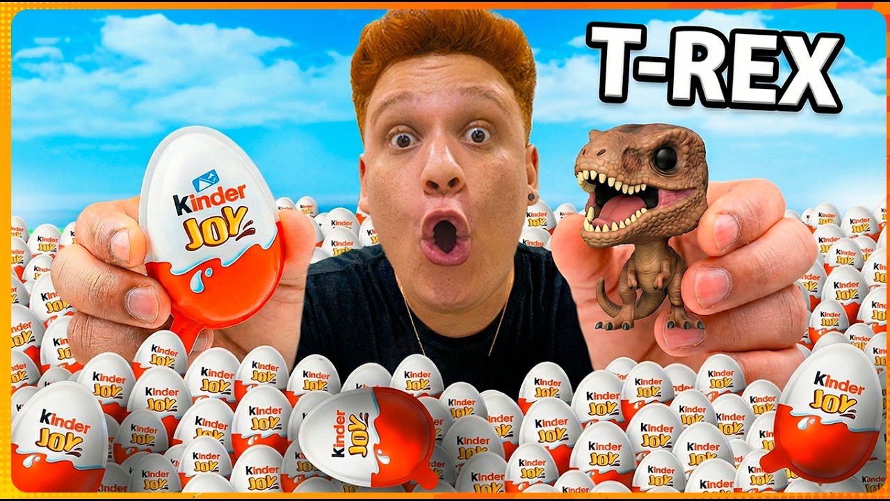 COMPREI UMA CAIXA DE KINDER JOY JURASSIC WORLD! - Funko Pop!
