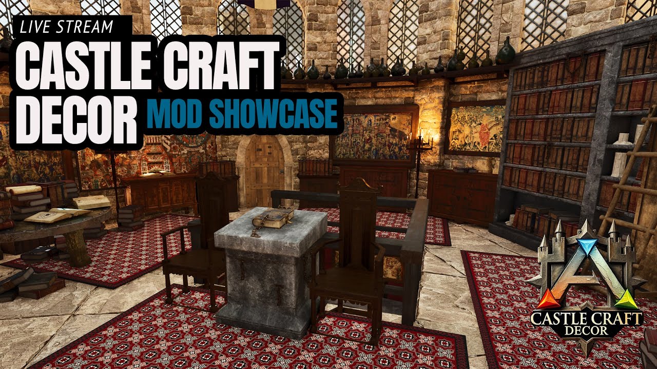Castle Craft Decor Mod Showcase - Ark Survival Ascended
