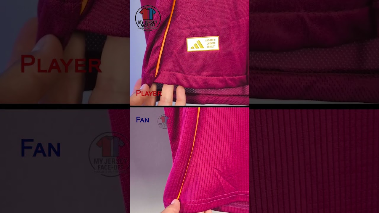 The two versions of the 25/26 Home Kit AS Roma #Shorts #ASRoma