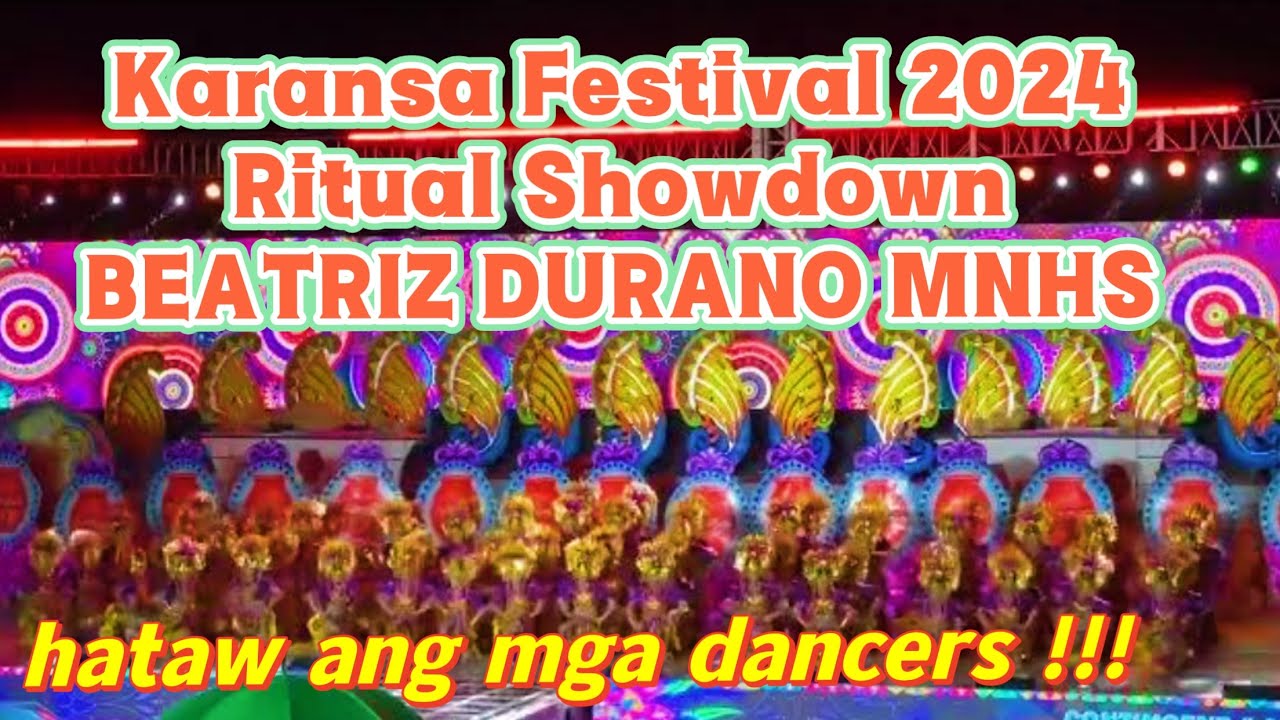Karansa Festival 2024 BEATRIZ DURANO MNHS Ritual Showdown at Danao City Cebu FESTIVAL DANCE VIDEO