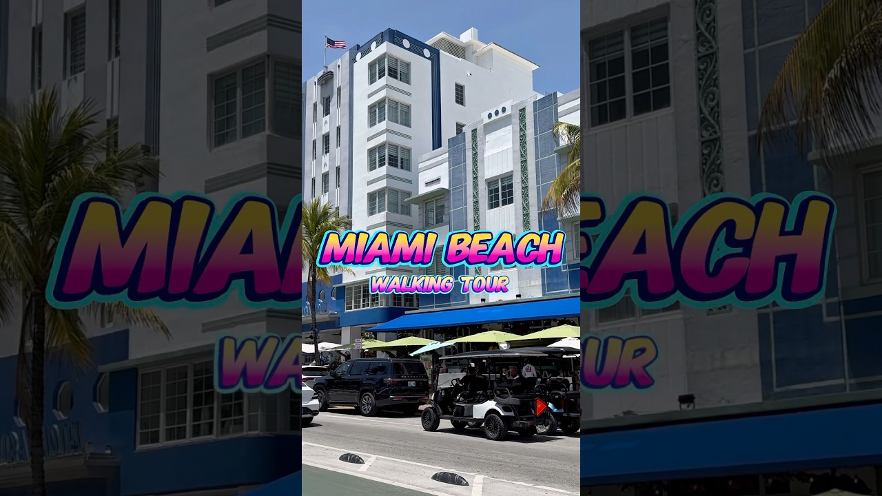 Miami Beach - Walking tour 2025 4K