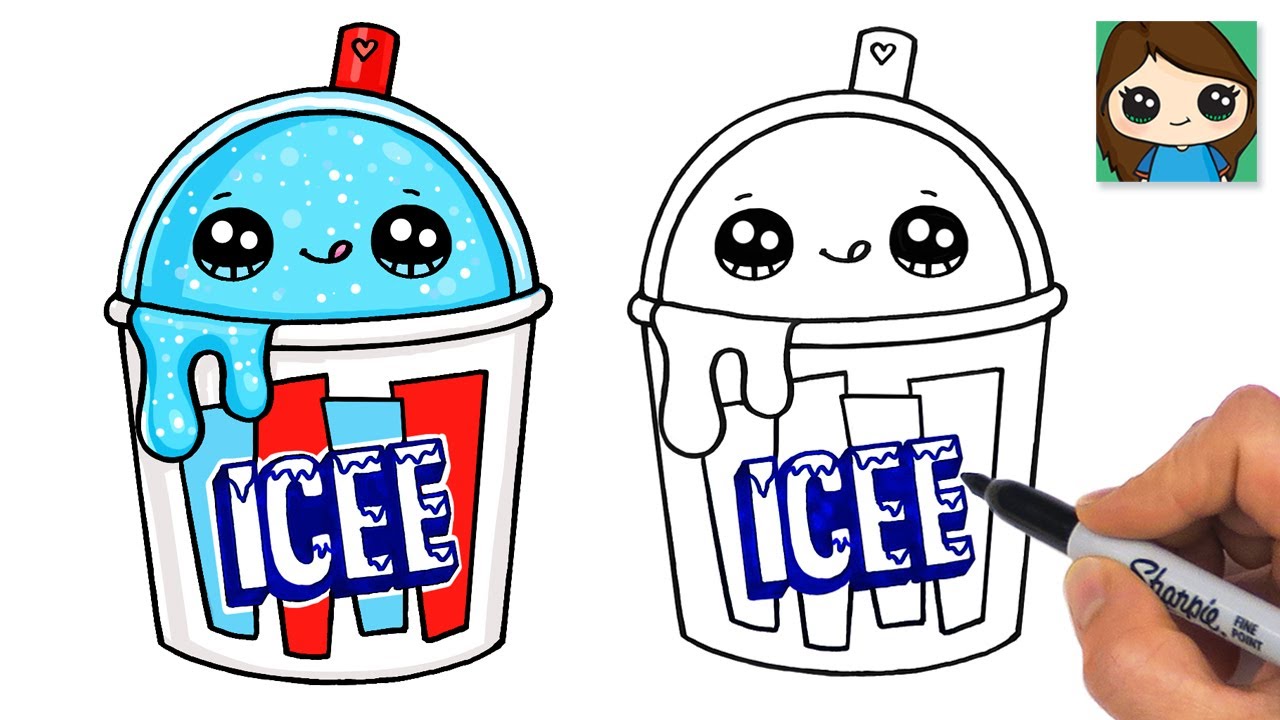 How to Draw an ICEE Frozen Treat Drink