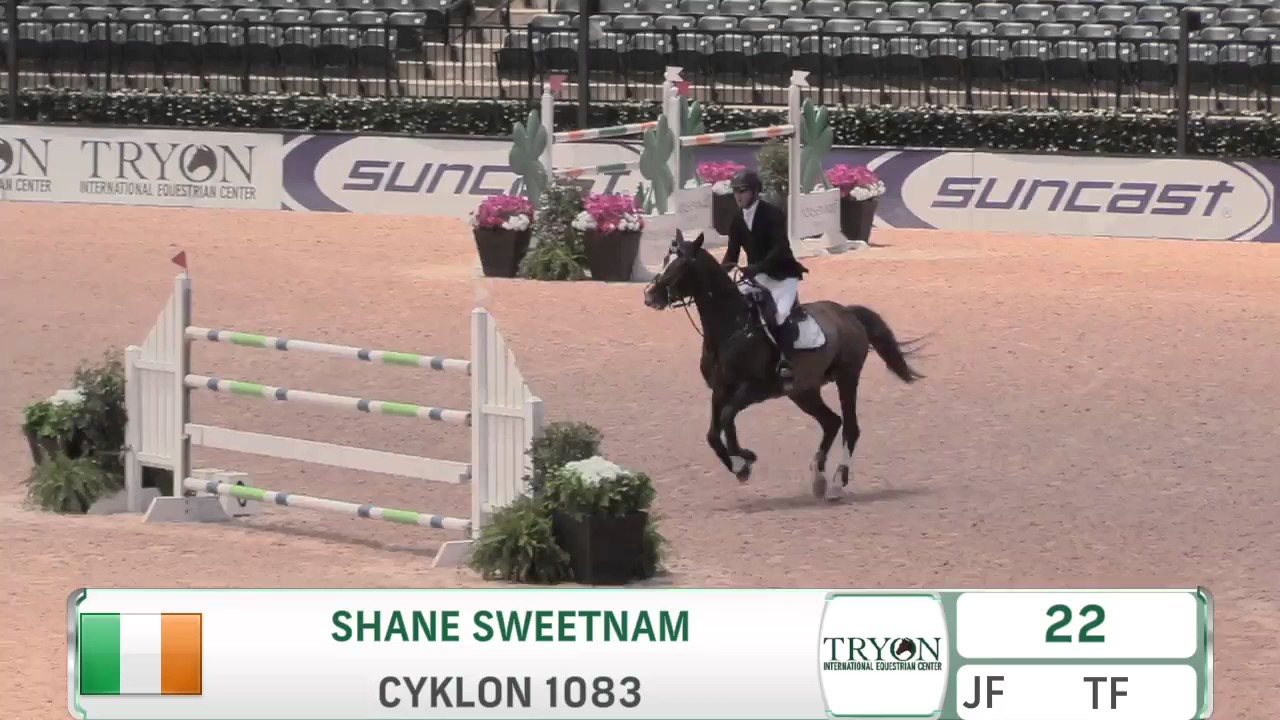 Cyklon 1083 and Shane Sweetnam Winner $35,000 FEI 1.45 Tryon
