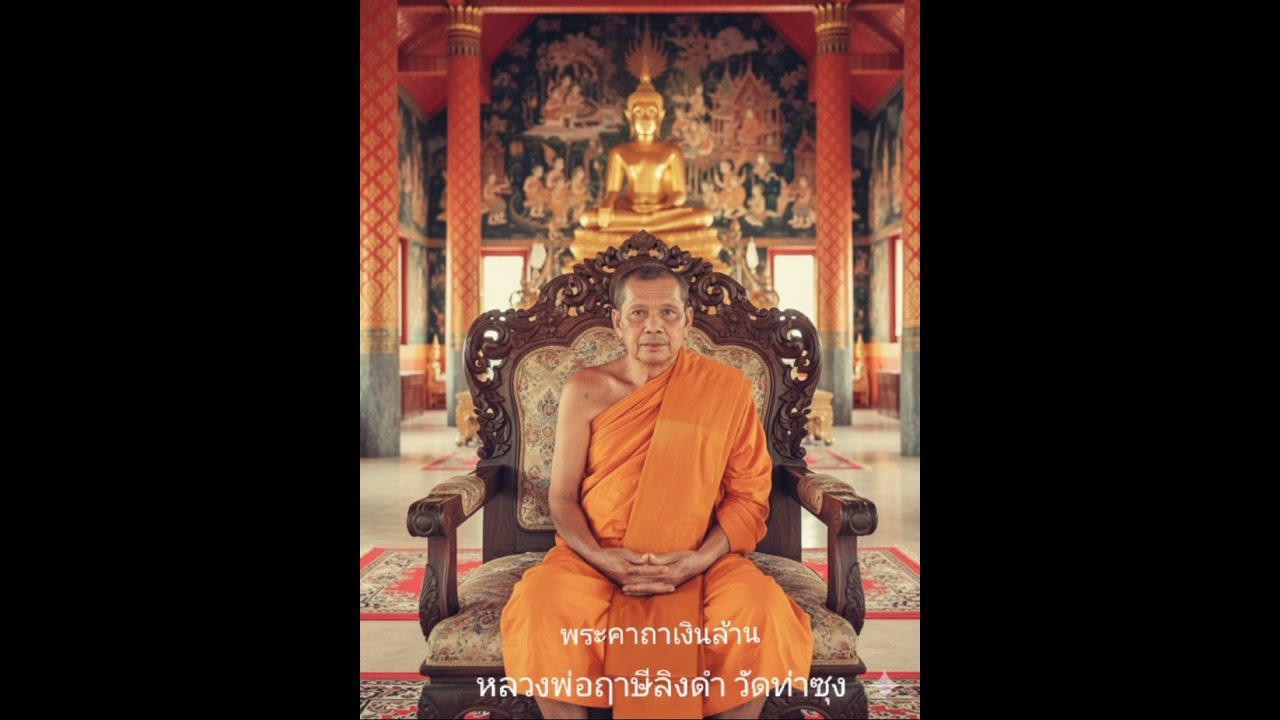 พระคาถาเงินล้าน 9 จบสวดแบบเพราะๆของหลวงพ่อฤาษีลิงดำ วัดท่าซุง