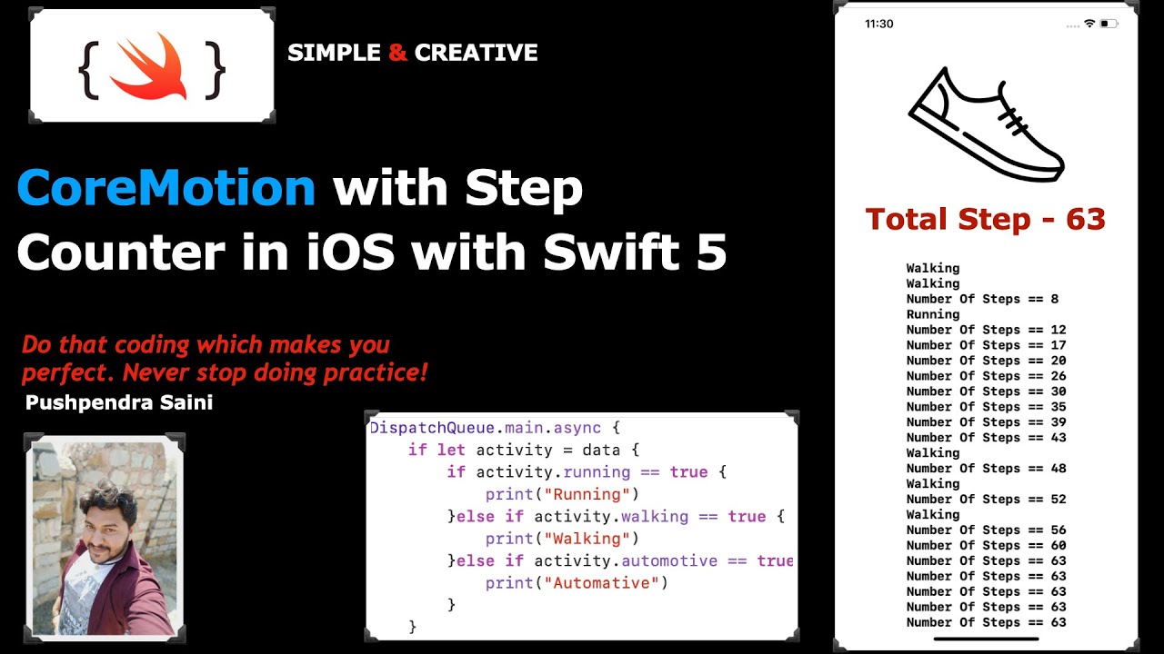 CoreMotion with Step Counter in iOS with Swift 5