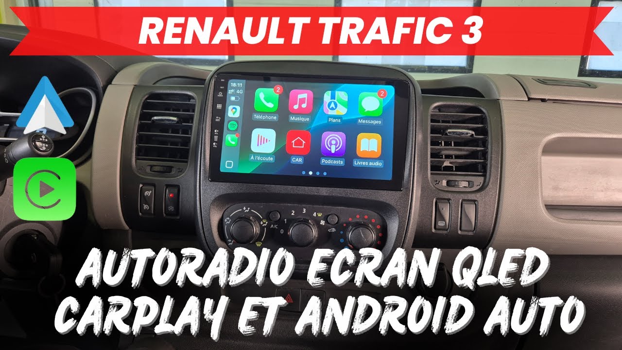 Autoradio CarPlay/Android Auto Renault Trafic 3/Opel Vivaro B/Fiat Talento II : Installation rapide
