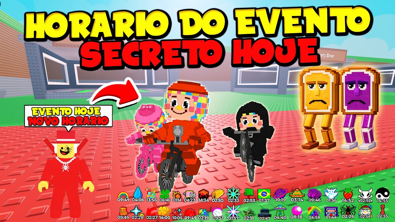 😱 R&Aacute;PIDO! O ADM COMFIRMOU O HORARIO DO EVENTO SECRETO HOJE NO ROUBE UM BRAINROT - ROBLOX