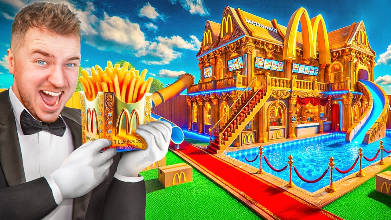 We Built a BILLIONAIRE BOX FORT MCDONALD’S…SECRET MENU?! (Billionaire Box Fort)