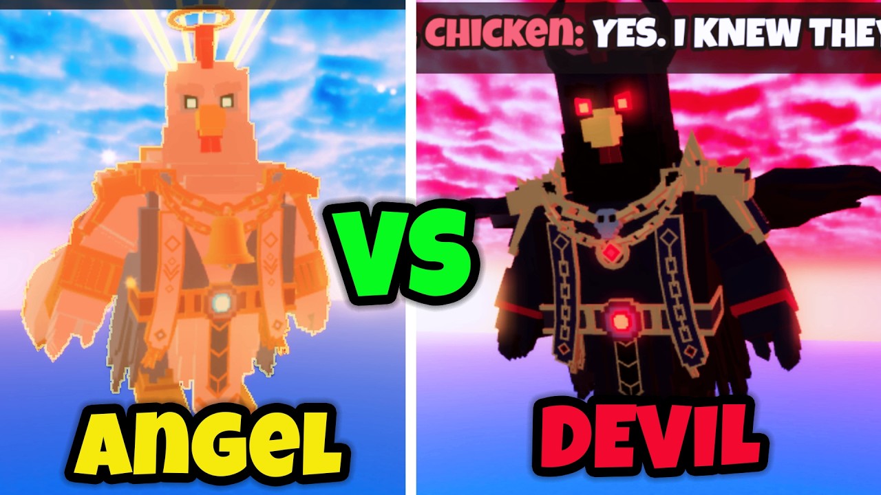 NEW UPDATE ANGELS vs DEMONS in GROw a chicken FIGHTER