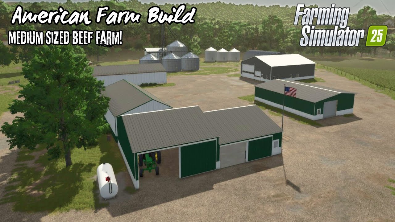 American Beef Cattle Farm! (Timelapse) - Farming Simulator 25