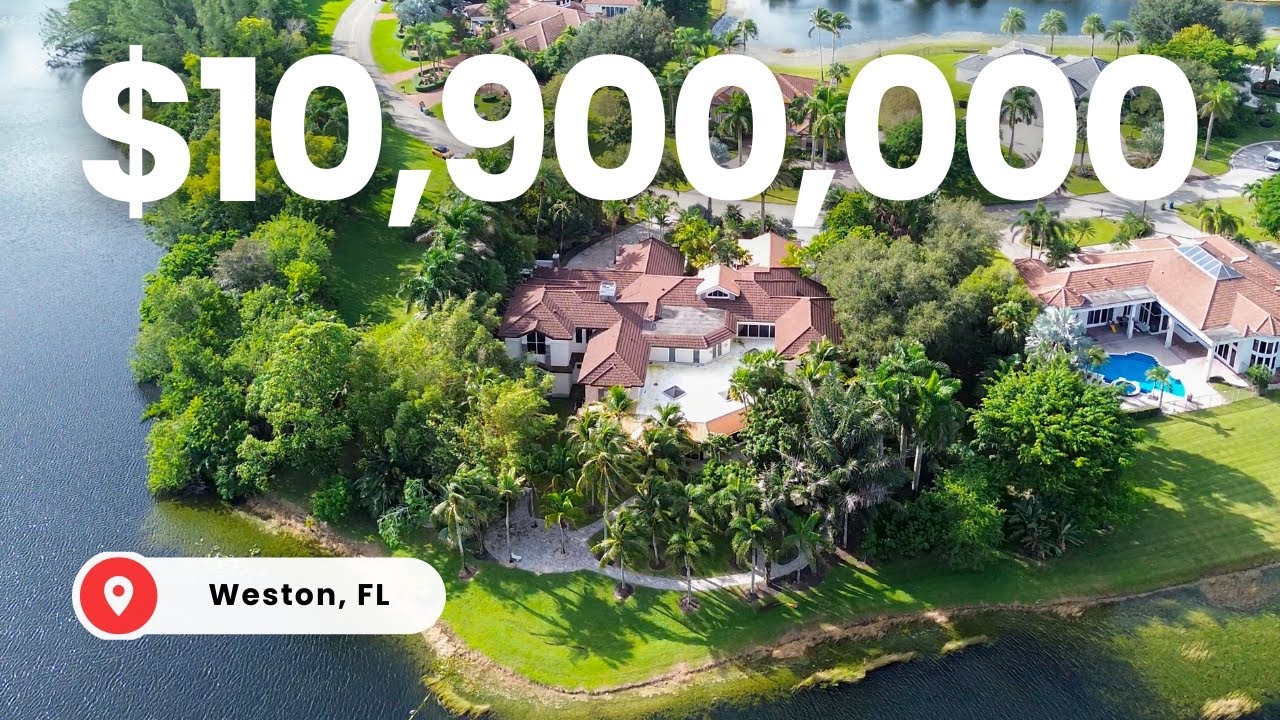 Inside the LARGEST HOME IN WESTON, FL with Indoor Pool, Art Gallery, Oval Office, Cinema, & more!