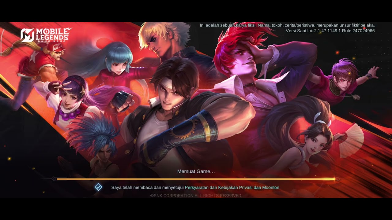 Gacha event MLBB X KOF bingo/97 pada ronde 1 part 1.