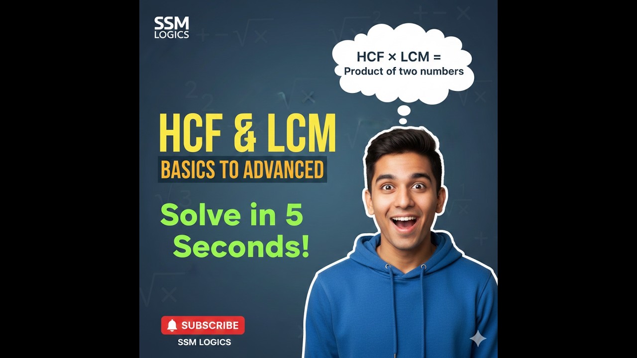 RRB , SSC, MATHS BASICS HCF AND LCM