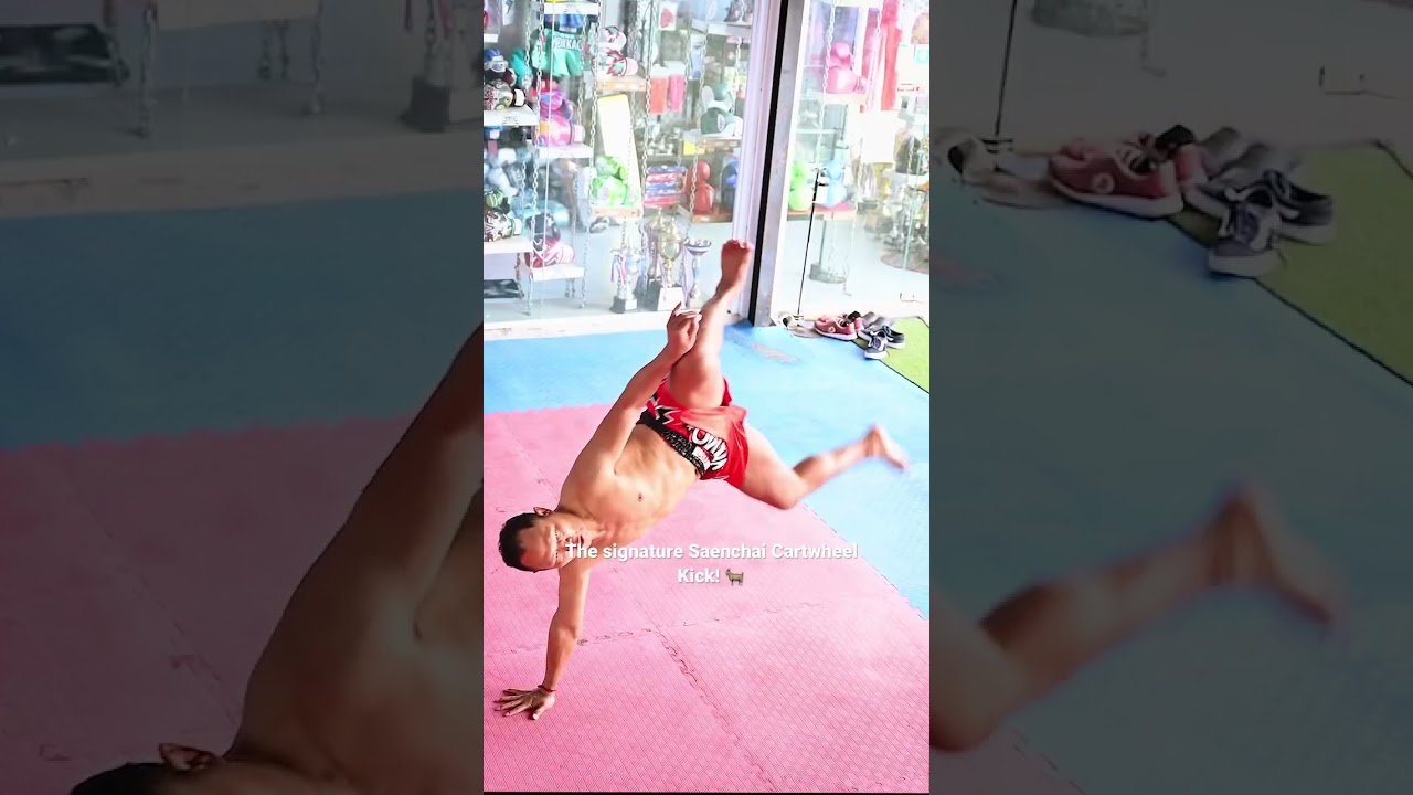 The signature Saenchai Cartwheel Kick! Can you think of a more iconic strike in Muay Thai? #shorts