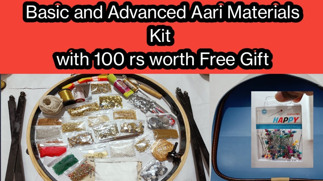 Basic and Advance Aari material for beginners || MaggamWork material for beginners