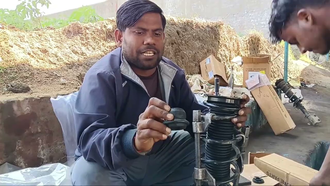 Car ka shocker kaise khole or lagaye