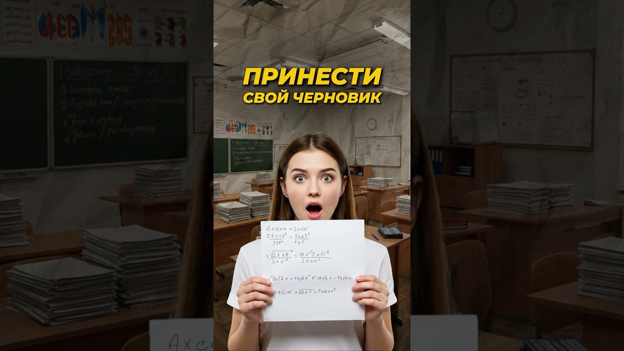 Что Тебе Будет, Если принесешь свой черновик на ЕГЭ? #shorts #егэ2025