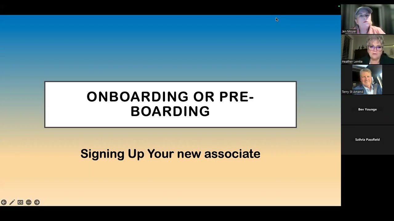Preboarding and Onboarding your new Associate