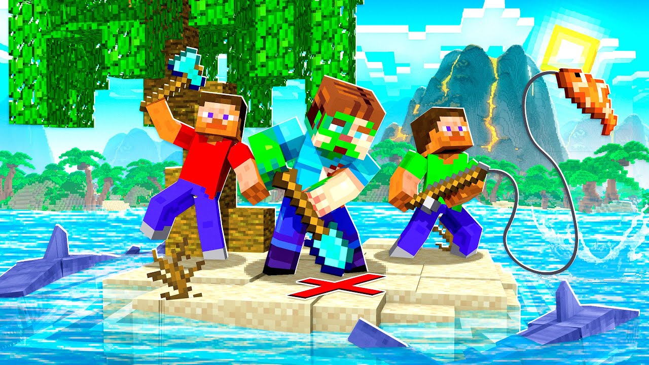 STRANDED ON A SECRET ISLAND IN MINECRAFT!