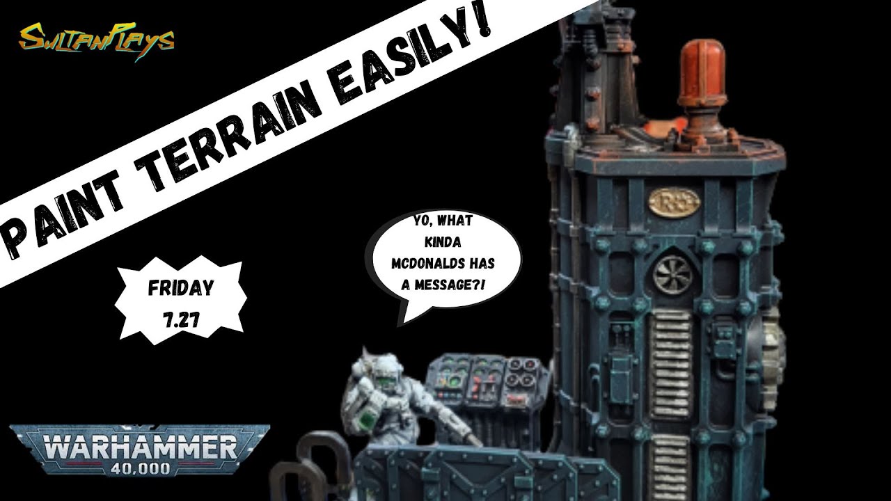 Paint Your Terrain Up Quickly! | Warhammer 40k