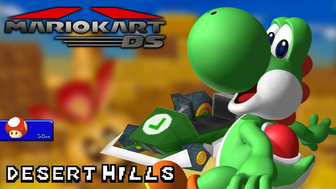 Mario Kart DS - 50cc - Yoshi - Standard LG - Desert Hills | Ep. 3589