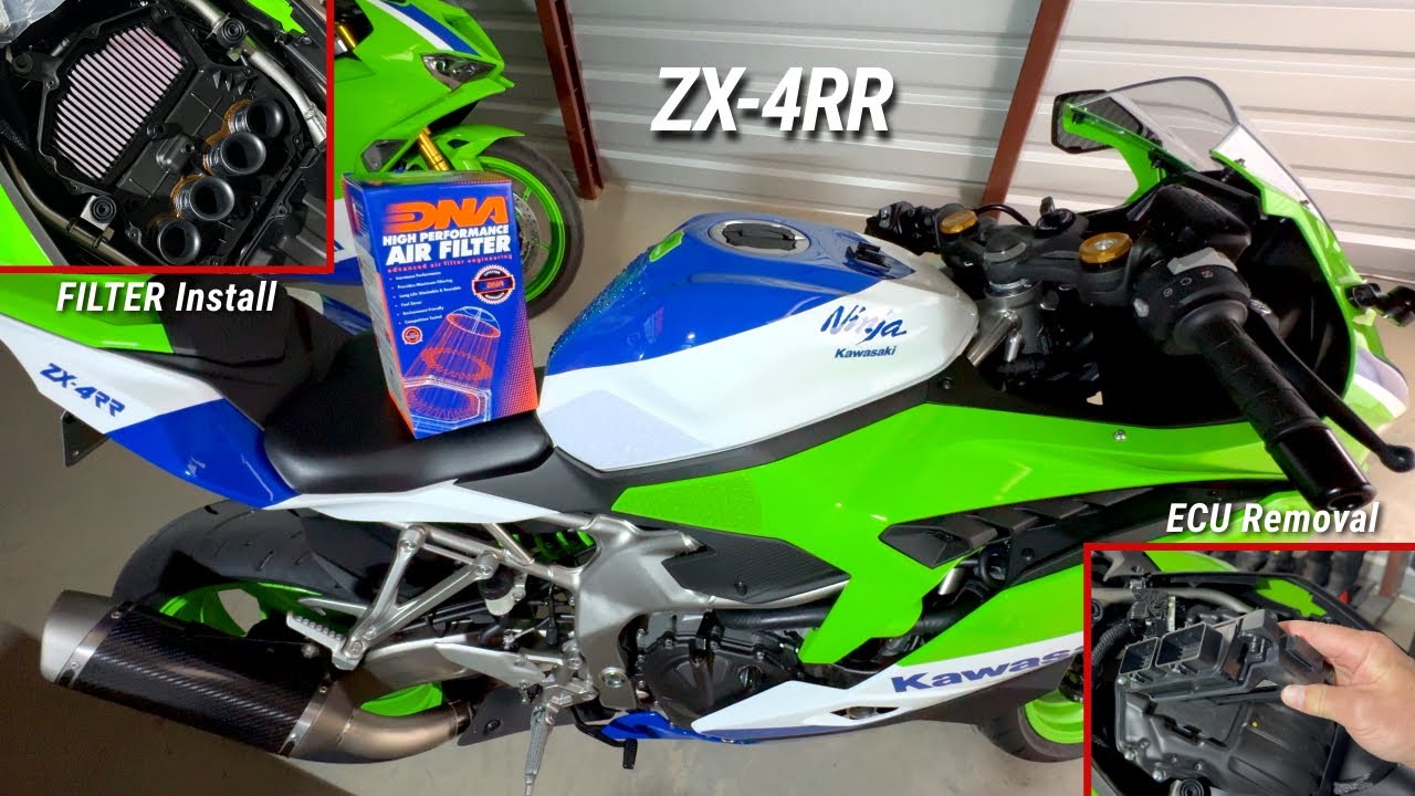2024 ZX4RR ECU Removal and Filter Install