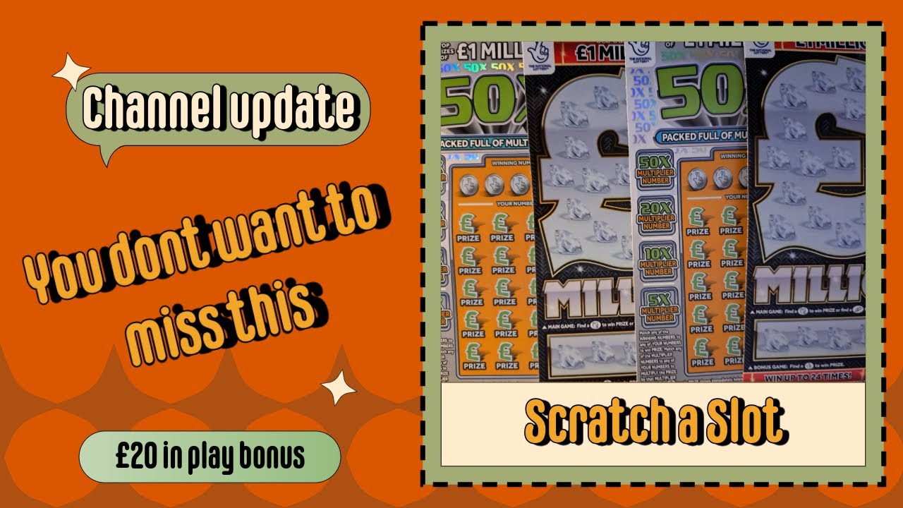 bonus £20 in play of scratch cards and channel update, you don't want to miss this