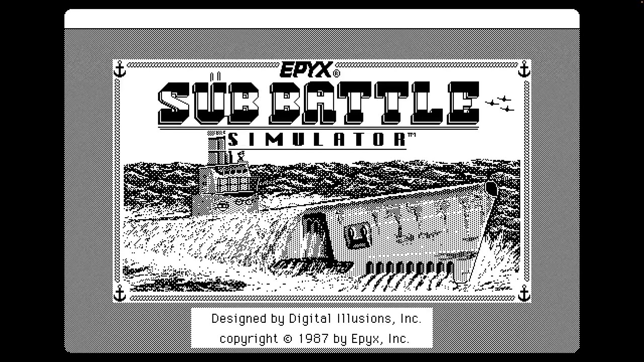 Playing Every Classic Mac Disk E60: Sub Battle Simulator (Macintosh, 1987)