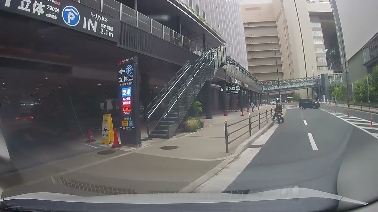 20220817【大阪府】梅田ヨドバシカメラへ走行（環状線～池田線～大阪市道九条梅田線～立体駐車場）