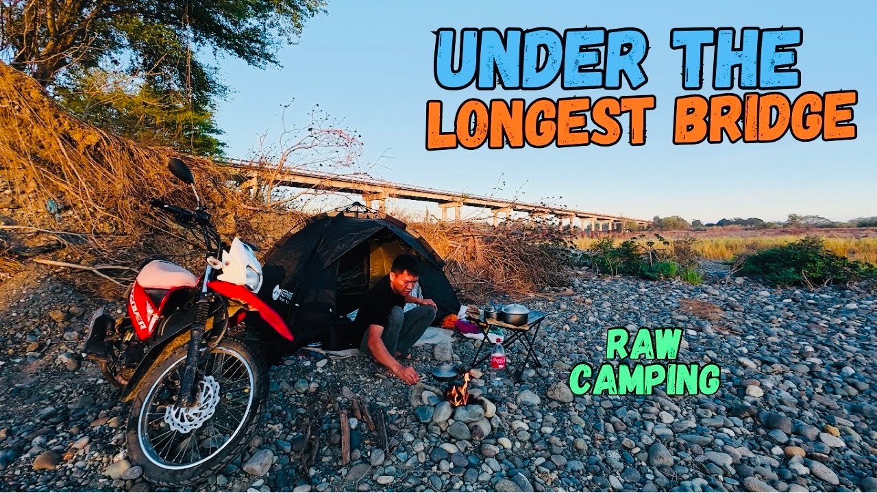 RAW SPOT CAMPING Under the Longest Bridge in Region 1 🇵🇭