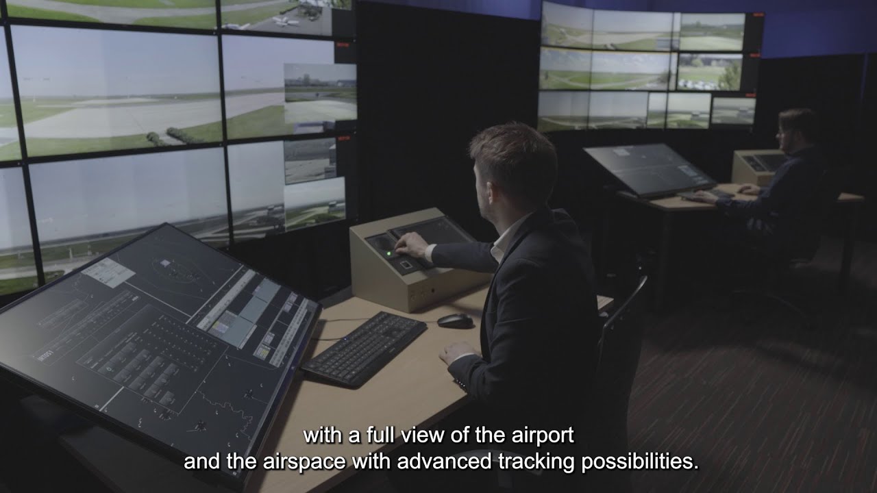 Multi-mast digital remote tower solution for large airports